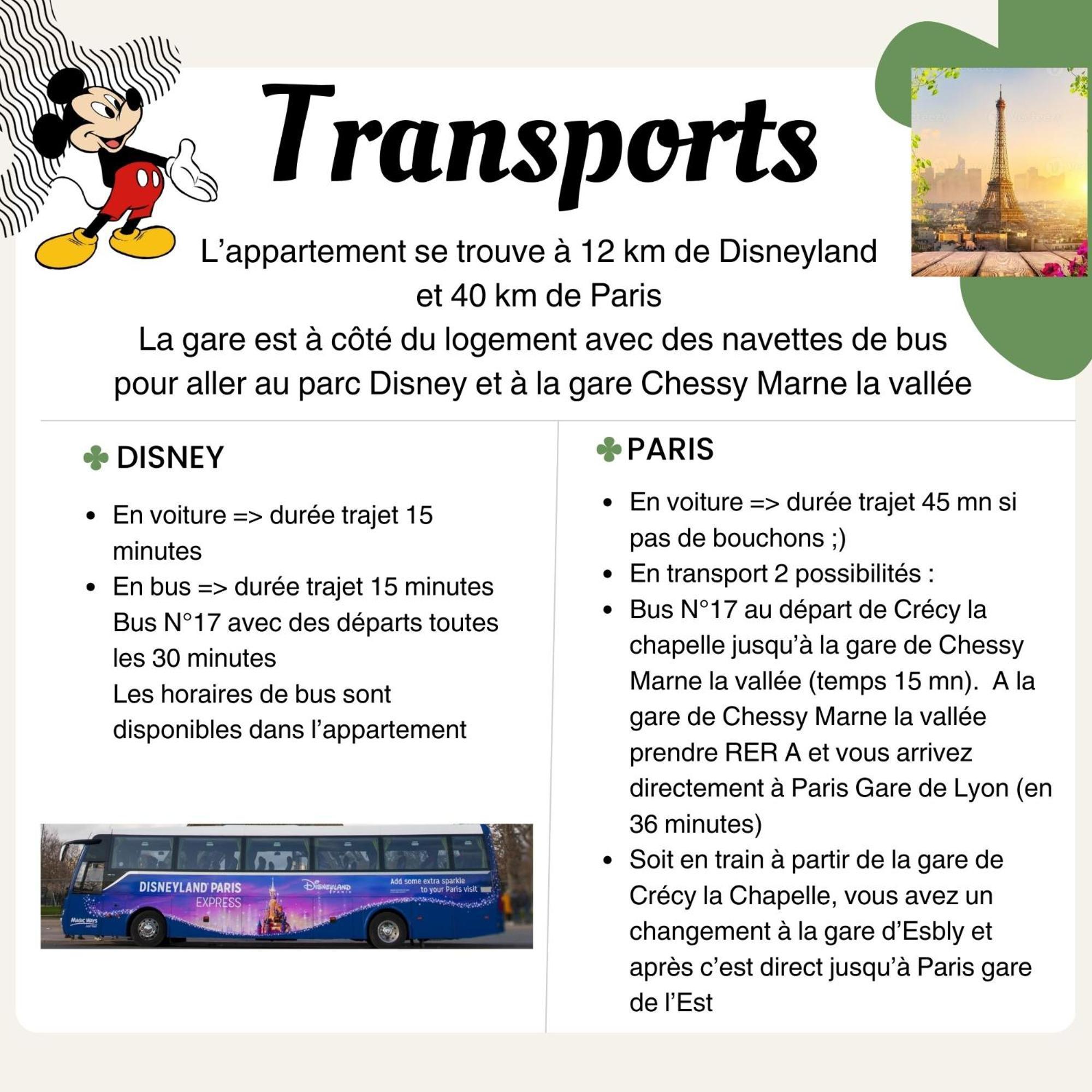 Appartement Studio O Fil De L'O A 12 Kilometres De Disneyland Paris Crécy-la-Chapelle Extérieur photo